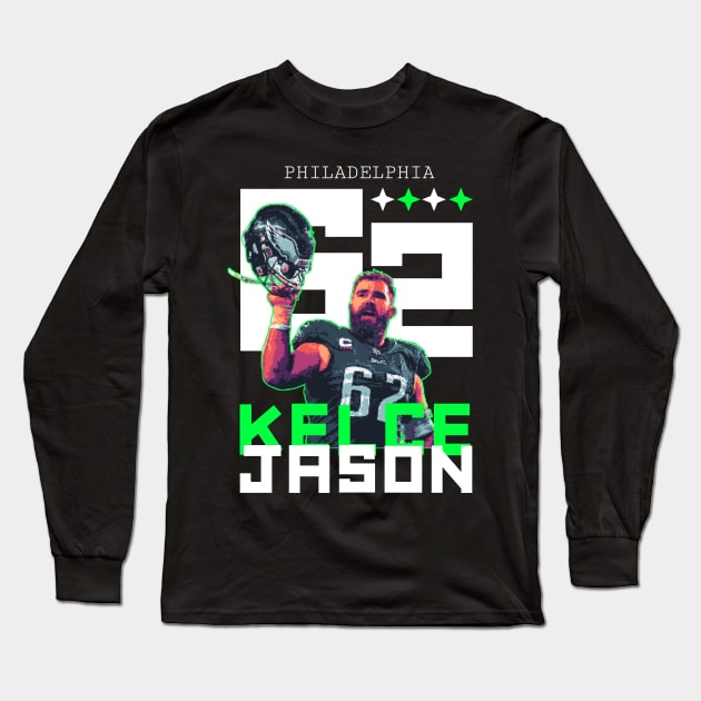 Jason kelce Long Sleeve T-Shirt by Qrstore